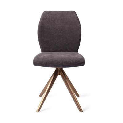 Jesper Home Eetkamerstoel 'Ikata' Turn Rose, kleur Almost Black