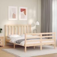 Bedframe zonder matras massief grenenhout 140x190 cm - thumbnail