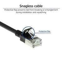 ACT DC7907 LSZH U/FTP CAT6A Datacenter Slimline Patchkabel Snagless | RJ45 Connectoren | Zwart | 7 meter - thumbnail