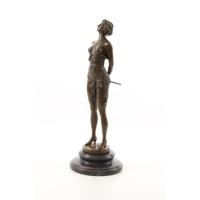 BRONZEN SCULPTUUR GENAAMD 'DE RIJ ZWEEP' - thumbnail
