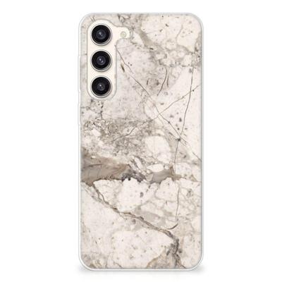 Samsung Galaxy S23 Plus | TPU | Siliconen hoesje | Marmer Beige