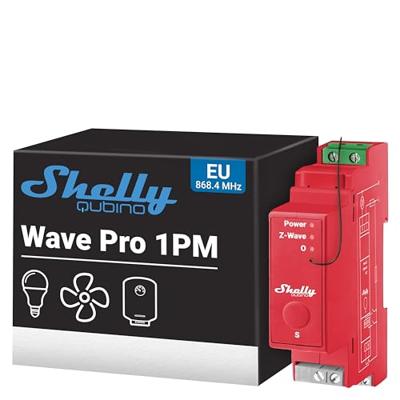 Shelly Qubino Wave 1PM - DIN rail z-wave schakelaar - thumbnail