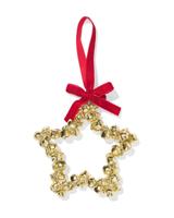 HEMA Ster belletjes 11.5x11.5cm ijzer goud (goud) - thumbnail