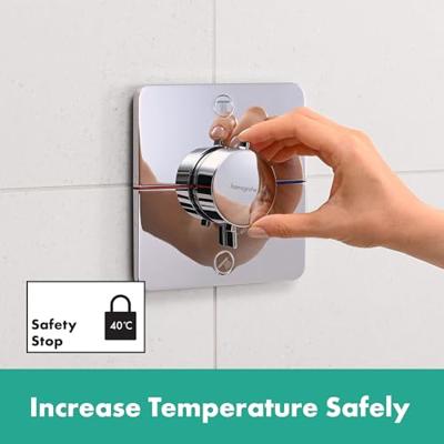 Hansgrohe ShowerSelect Comfort Q thermostaat inbouw voor 2 functies met geïntergreerde zekerheidscombinatie volgens EN1717, chroom Hansgrohe ShowerSelect Comfort Q thermostaat inbouw voor 2 functies met geïntergreerde zekerheidscombinatie volgens EN1717, chroom