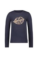 Like Flo winter jersey t-shirt meisjes - navy blauw - Emy - print/longsleeve - thumbnail