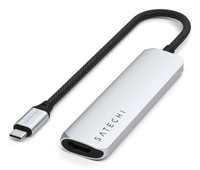 Satechi USB-C 4-in-1 Slim multiport adapter (4K) - Silver Satechi USB-C 4-in-1 Slim multiport adapter (4K) - Silver