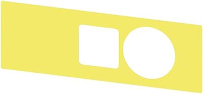 Siemens 3SU1900-0BF31-0AA0 3SU19000BF310AA0 Opschriftbord (b x h) 112 mm x 38 mm Zonder opdruk Geel, Zwart 10 stuk(s)