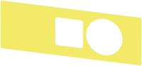 Siemens 3SU1900-0BF31-0AA0 3SU19000BF310AA0 Opschriftbord (b x h) 112 mm x 38 mm Zonder opdruk Geel, Zwart 10 stuk(s) - thumbnail