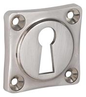 Sleutelrozet Ton met vierkant rozet nikkel mat - thumbnail