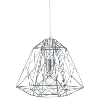 Searchlight Chrome draadlampGeometric Cage Ø 39cm - 7271CC