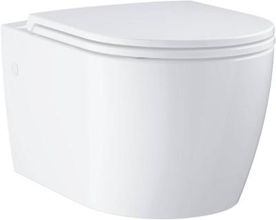 Grohe Start Round Ceramic hangtoilet incl. quickrelease toiletbril 36,8x54,3x36,7cm alpine wit Grohe Start Round Ceramic hangtoilet incl. quickrelease toiletbril 36,8x54,3x36,7cm alpine wit