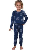 Perzikfleece meisjes pyjama harten - thumbnail