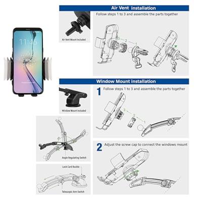 ACT smartphone autohouder met Qi lader