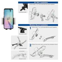 ACT smartphone autohouder met Qi lader - thumbnail