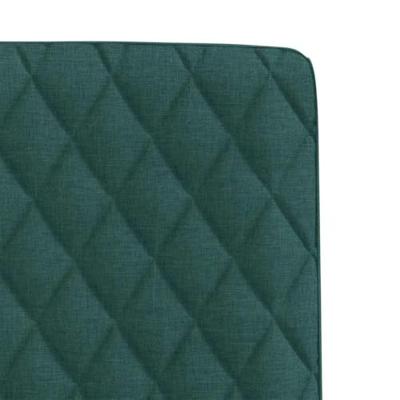 Eetkamerstoelen 2 st stof donkergroen