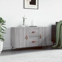 Dressoir 100x36x60 cm bewerkt hout grijs sonoma eikenkleurig - thumbnail