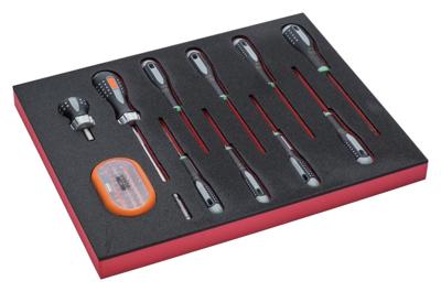Bahco Foaminlay Fit&Go 2/3 met schroevendraaiers | ERGO | TORX® en bits - 42-delig - FF1F1005