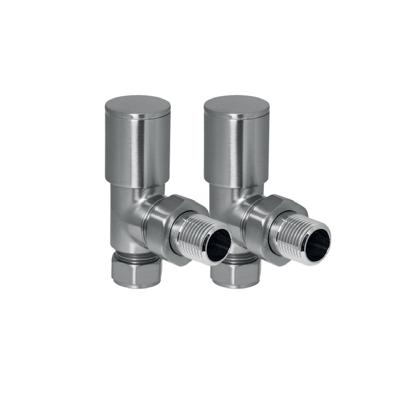 EH Design Radiator Kraantjes Haaks Geborsteld Chroom EH Design EH Design Radiator Kraantjes Haaks Geborsteld Chroom EH Design