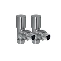 EH Design Radiator Kraantjes Haaks Geborsteld Chroom EH Design - thumbnail