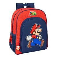 Schoolrugzak Super Mario Trick Rood Donkerblauw 32 x 38 x 12 cm - thumbnail