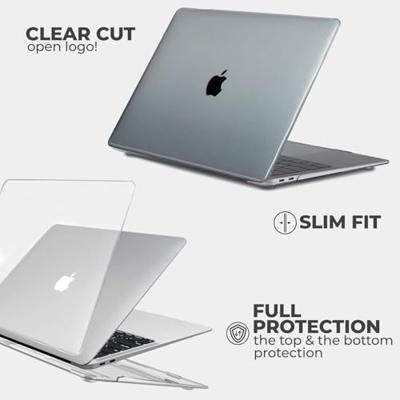 Lunso MacBook Air 13 inch (2022-2026) cover hoes - case - Marble Finley