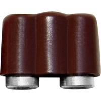 BELI-BECO 61/17br Miniatuur-laboratoriumconnector Koppeling, recht Stift-Ø: 2.6 mm Bruin 1 stuk(s) - thumbnail