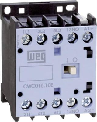 WEG CWC012-01-30C03 Contactor 3x NO 5.5 kW 24 V/DC 12 A Met hulpcontact 1 stuk(s) WEG CWC012-01-30C03 Contactor 3x NO 5.5 kW 24 V/DC 12 A Met hulpcontact 1 stuk(s)