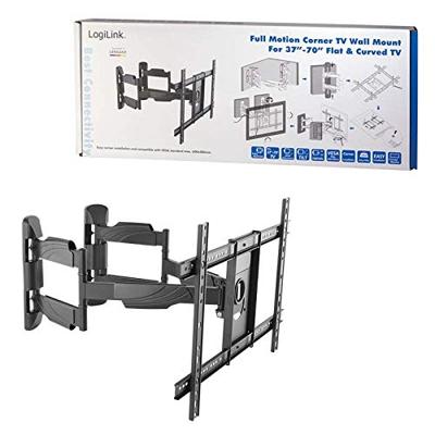 LogiLink BP0047 TV-hoekbeugel 94,0 cm (37) - 177,8 cm (70) Draaibaar, Kantelbaar, Zwenkbaar Voor hoekmontage
