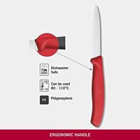 Victorinox Schilmesje gekarteld rood - thumbnail