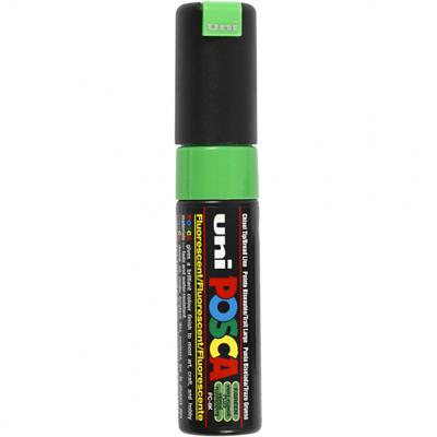 Paintmarker uni posca pc8k b schuin fluor groen