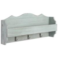 vidaXL Wandkapstok 50x10x23 cm hout groen - thumbnail