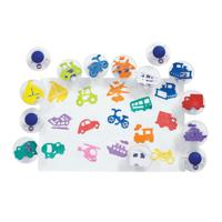 Colorations - easy grip verkeersstempels, 14st. - thumbnail