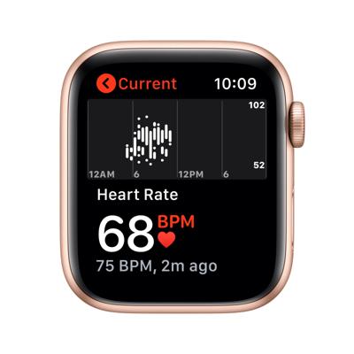 Apple Watch SE LTE MYEY2FD/A - 44 mm, pruimkleurige sportlus - goud