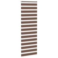 Zebra rolgordijn 75x200 cm stofbreedte 70,9 cm polyester bruin - thumbnail