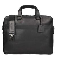 Leonhard Heyden Dakota Briefcase 1 Compartment black2 - thumbnail