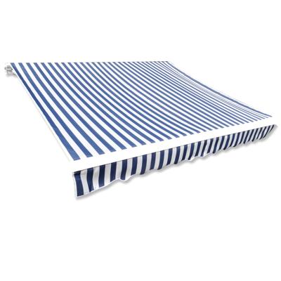 VidaXL Luifeldoek 6x3 m canvas blauw en wit VidaXL Luifeldoek 6x3 m canvas blauw en wit
