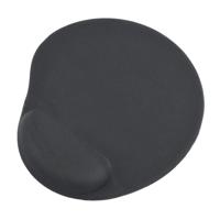 Gembird Muismat met Gel Polssteun Zwart - thumbnail