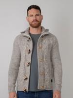 Petrol Industries Heren Kabel vest Antique Wit Melee - XS - thumbnail