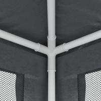 VidaXL Partytent met 4 mesh zijwanden 3x3 m hdpe antracietkleurig - thumbnail