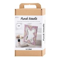 Creativ Company Hobbyset punch needle, spiegel, pastelkleuren, 1 doos - thumbnail