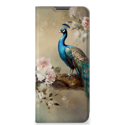 Smartphone hoesje voor Nokia G50 Vintage Pauwen Smartphone hoesje voor Nokia G50 Vintage Pauwen