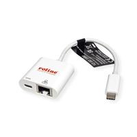 ROLINE USB 3.2 Gen 2 naar Gigabit Ethernet Converter, 1x PD Port - thumbnail