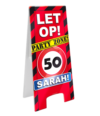 Waarschuwingsbord 50 Sarah