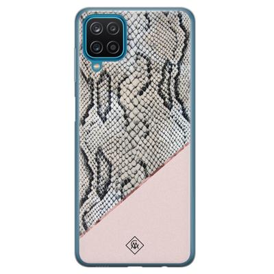 Samsung Galaxy A12 siliconen hoesje - Snake print