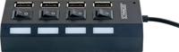 Schwaiger UH4013 USB 2.0-hub 4 poorten Zwart - thumbnail