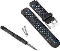 GARMIN Verwisselbaar Horlogebandje, Forerunner 230/235/630, Siliconen, 23mm, Zwart/Grijs - thumbnail