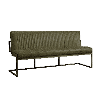 Tower Living Eetkamerbank 'Ferro' 155cm, kleur groen - thumbnail