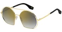 Marc Jacobs zonnebril dames rond goud/zwart gradient - thumbnail