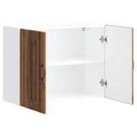 Keukenwandkast Lucca bewerkt hout oud houtkleurig - thumbnail