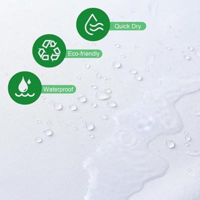 Douchegordijn Exma Wit PVC 180 x 180 cm